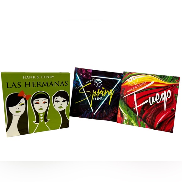 3 PALETTES HANK AND HENRY EYESHADOW PALLETS LOT OF 3
SPRING, FUEGO, LAS HERMANAS - Picture 3 of 13